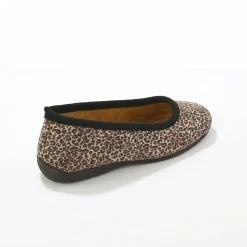 Sloffen|Sloffen<Blancheporte Muiltjes in ballerinastijl, luipaardprint bruin