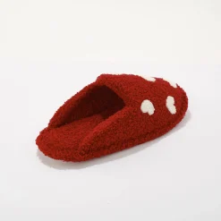 Sloffen|Sloffen<Blancheporte Muiltjes met hartprint rood