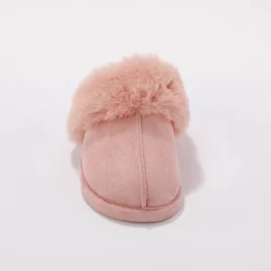Sloffen|Sloffen<Blancheporte Muiltjes met nepbont roze