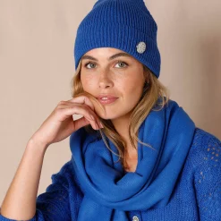Accessoires En Juwelen<Blancheporte Muts met juweelknoop blauw