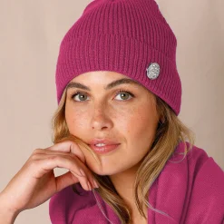 Accessoires En Juwelen<Blancheporte Muts met juweelknoop fuchsiaroze