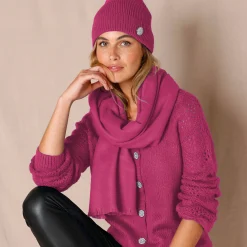 Accessoires En Juwelen<Blancheporte Muts met juweelknoop fuchsiaroze