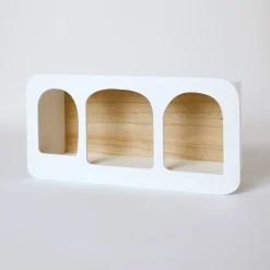 Kinderdecoratie|Kids Decoratie<Blancheporte Muurrekje in hout, boogmodel wit