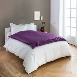 Donsdeken|Dekbed<Blancheporte Natuurlijk donsdeken met dons en pluimpjes aubergine