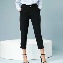 Broek<Blancheporte Nauwsluitende 7/8-broek, speciaal voor kleine lengtes zwart