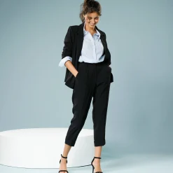 Broek<Blancheporte Nauwsluitende 7/8-broek, speciaal voor kleine lengtes zwart