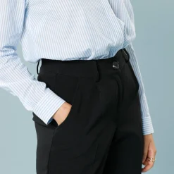 Broek<Blancheporte Nauwsluitende 7/8-broek, speciaal voor kleine lengtes zwart