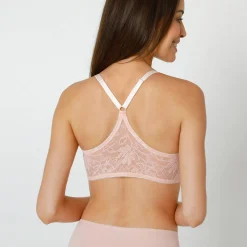 Beha<Confidence Lingerie Omhullende beha in kant Tulcan - zonder beugels roze