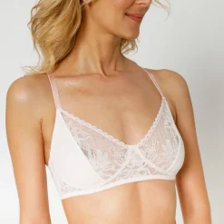 Beha<Confidence Lingerie Omhullende beha in kant Tulcan - zonder beugels ivoorkleur