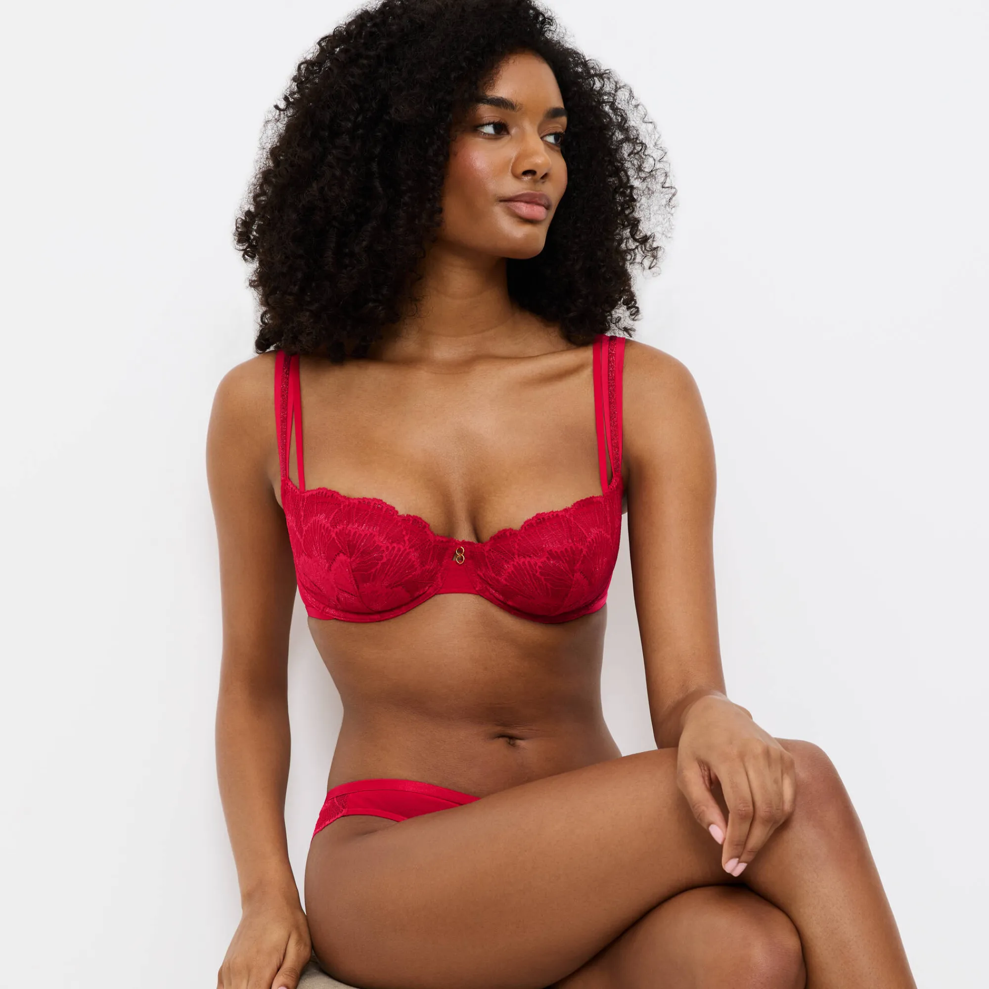 Beha<Triumph Omhullende beha "Palina Moonlight kiss" - met beugels rood