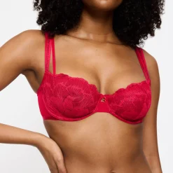 Beha<Triumph Omhullende beha "Palina Moonlight kiss" - met beugels rood