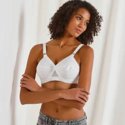 Beha<Playtex Omhullende en verhullende beha "Cross Your Heart Iconic" - zonder beugels wit