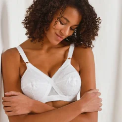Beha<Playtex Omhullende en verhullende beha "Cross Your Heart Iconic" - zonder beugels wit