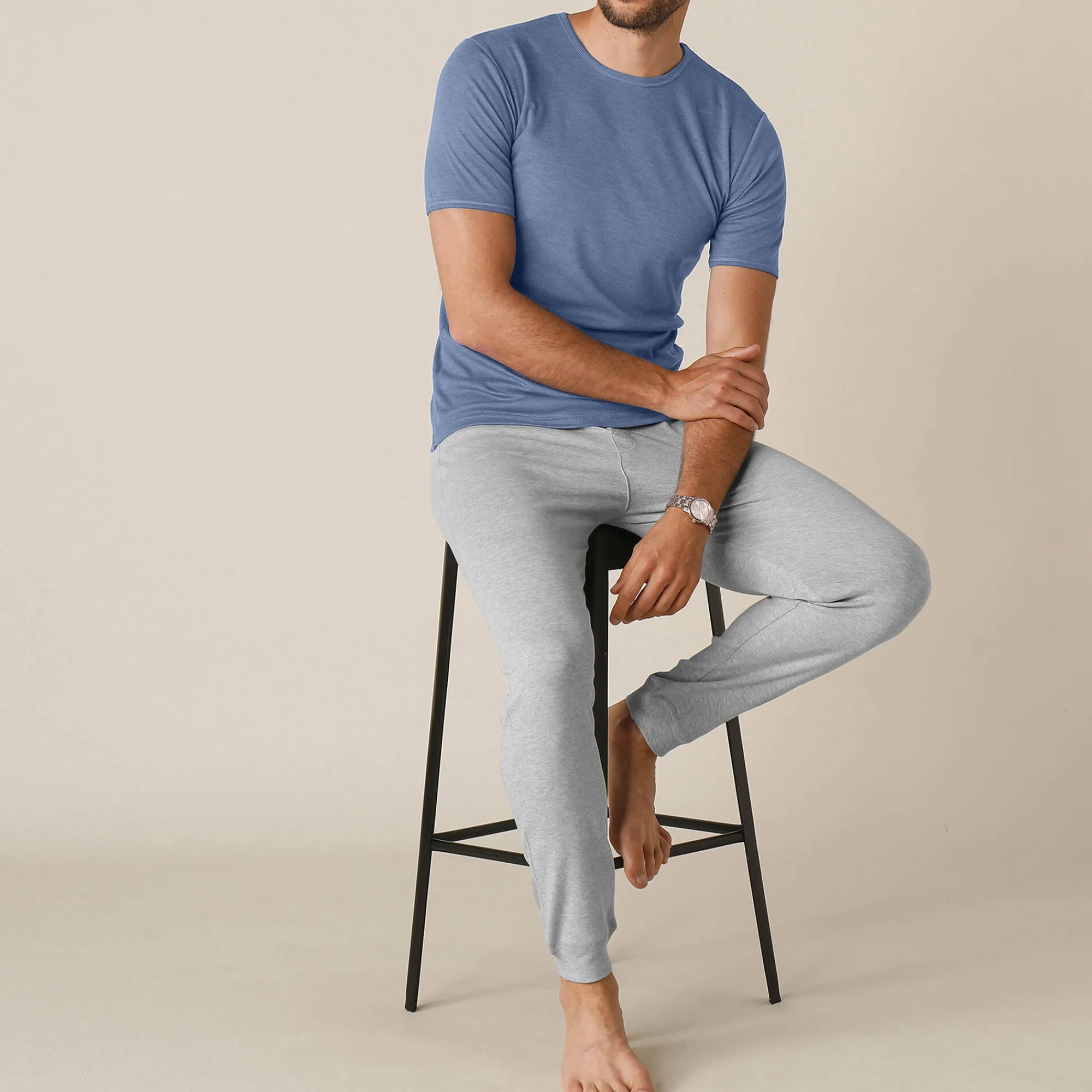 Ondergoed<Thermoperle Ondershirt voor heren, met ronde hals en korte mouwen, intense warmte - set van 2 jeans
