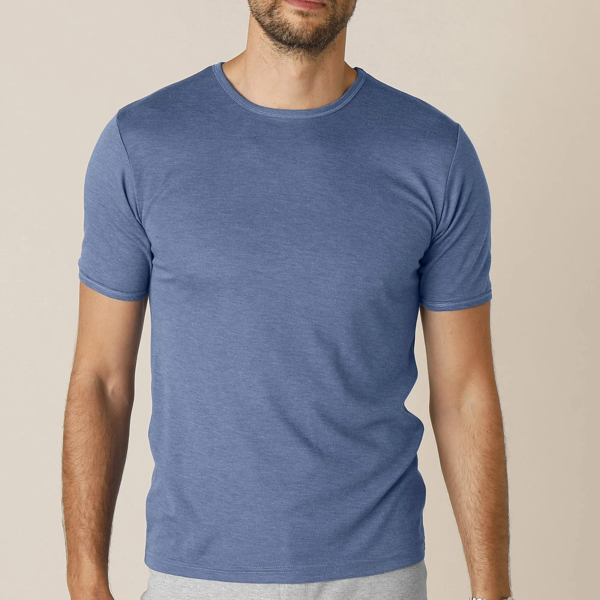 Ondergoed<Thermoperle Ondershirt voor heren, met ronde hals en korte mouwen, intense warmte - set van 2 jeans