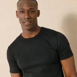 Ondergoed<Thermoperle Ondershirt voor heren, met ronde hals en korte mouwen, intense warmte - set van 2 zwart