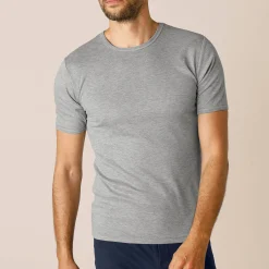 Ondergoed<Thermoperle Ondershirt voor heren, met ronde hals en korte mouwen, intense warmte - set van 2 chiné grijs