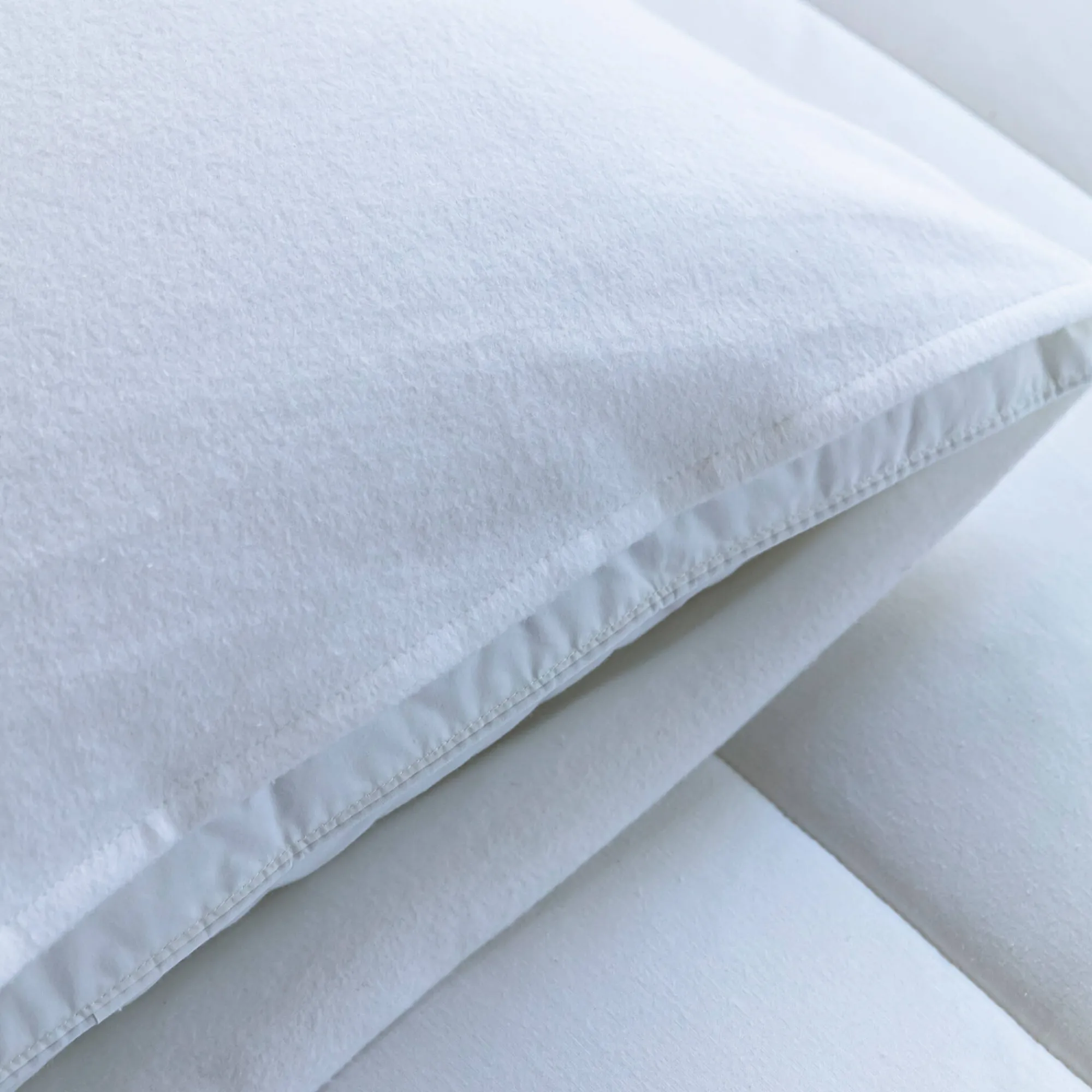 Hoofdkussenhoes<Blancheporte Ondersloop in absorberend molton - set van 2 wit