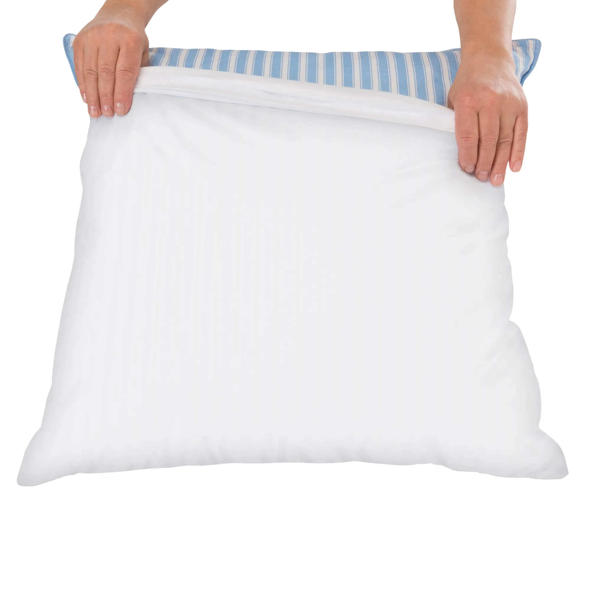 Hoofdkussenhoes<Blancheporte Ondoorlatende kussenbeschermer Tencel® wit