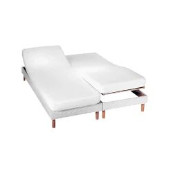 Matrasbeschermer<Blancheporte Ondoorlatende matrasbeschermer voor geleed beddengoed wit