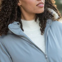 Parka En Donsjas<Blancheporte Ondoorlatende parka met rits en afneembare kap grijs