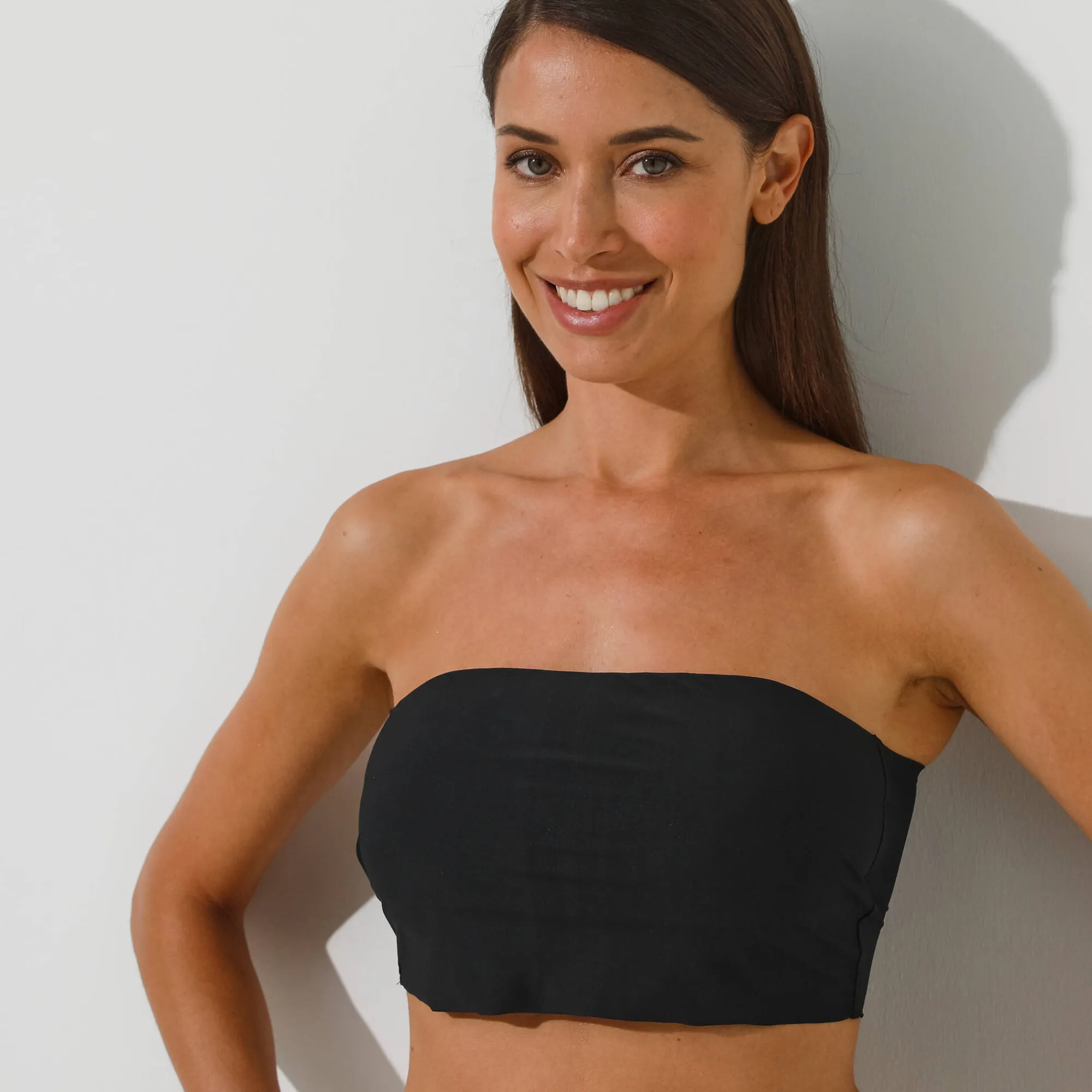 Beha<Blancheporte Onzichtbare brassière met verwijderbare bandjes - zonder beugels zwart