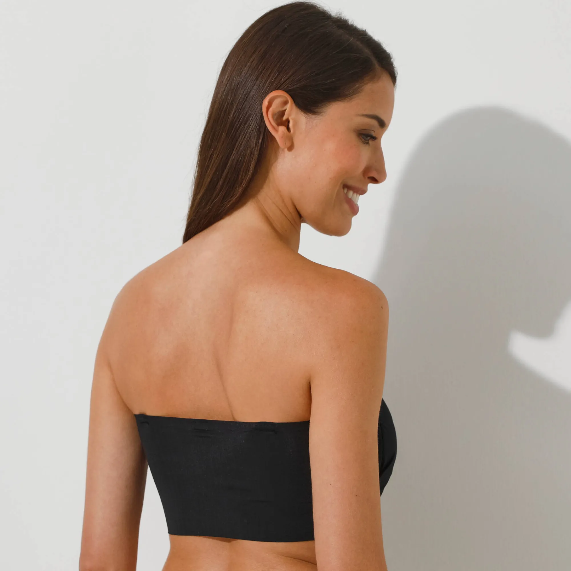 Beha<Blancheporte Onzichtbare brassière met verwijderbare bandjes - zonder beugels zwart