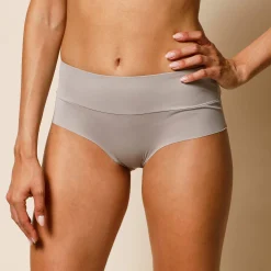 Slip En Shorty<Blancheporte Onzichtbare, comfortabele slip met hoge taille - Set van 2 taupe