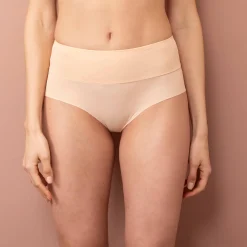 Slip En Shorty<Blancheporte Onzichtbare, comfortabele slip met hoge taille - Set van 2 nude