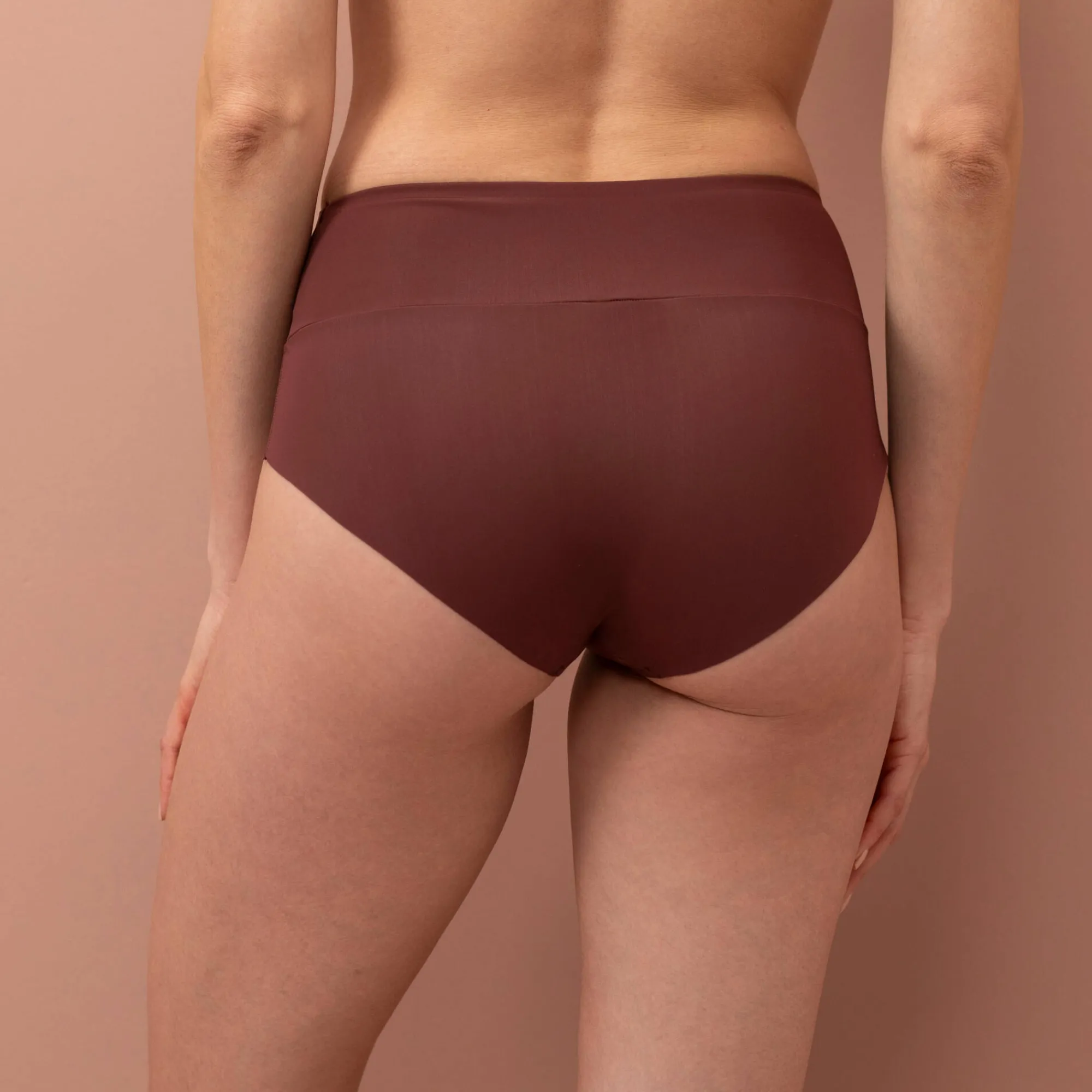 Slip En Shorty<Blancheporte Onzichtbare, comfortabele slip met hoge taille - Set van 2 chocolade