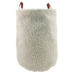 Kinderdecoratie|Kids Decoratie<Blancheporte Opbergmand in lusjesstof met handvatten ivoorkleur