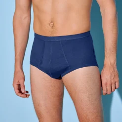 Ondergoed<Blancheporte Open slip met hoge taille - set van 3 marine