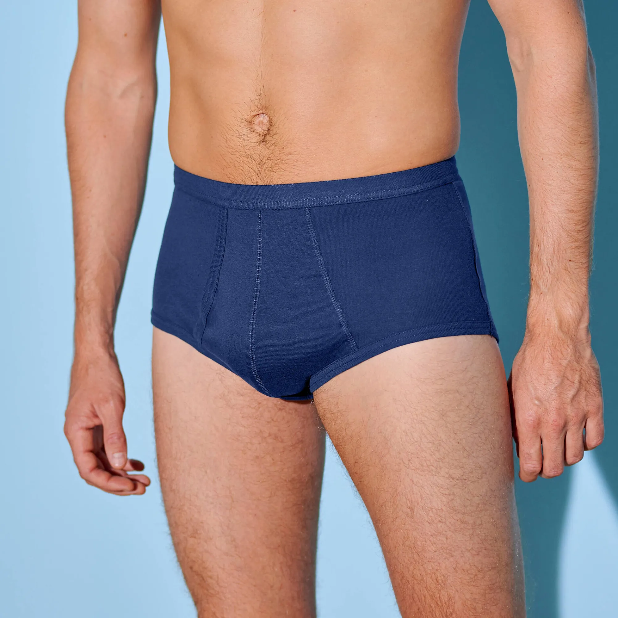 Ondergoed<Blancheporte Open slip met hoge taille - set van 3 marine