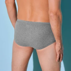 Ondergoed<Eminence Open slip met hoge taille - set van 2 chiné grijs