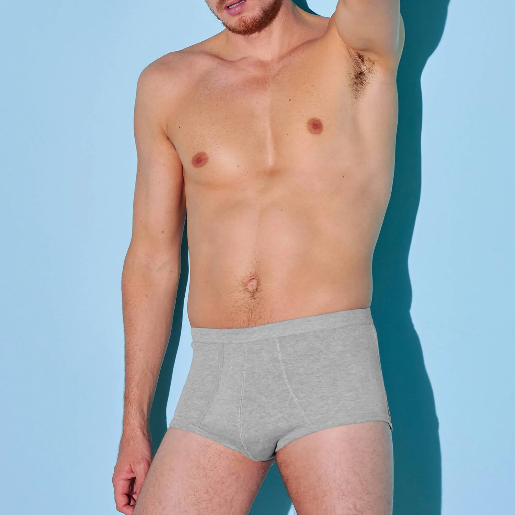Ondergoed<Blancheporte Open slip met hoge taille - set van 3 chiné grijs