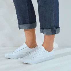 Jeans<Blancheporte Oprolbare jeans in battlestijl stone