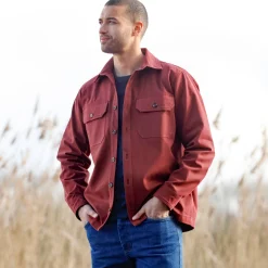 T-Shirt, Hemd En Polo<Blancheporte Overhemd met knoopsluiting, in twill met peau-de-pêche touch bordeaux