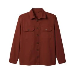 T-Shirt, Hemd En Polo<Blancheporte Overhemd met knoopsluiting, in twill met peau-de-pêche touch bordeaux