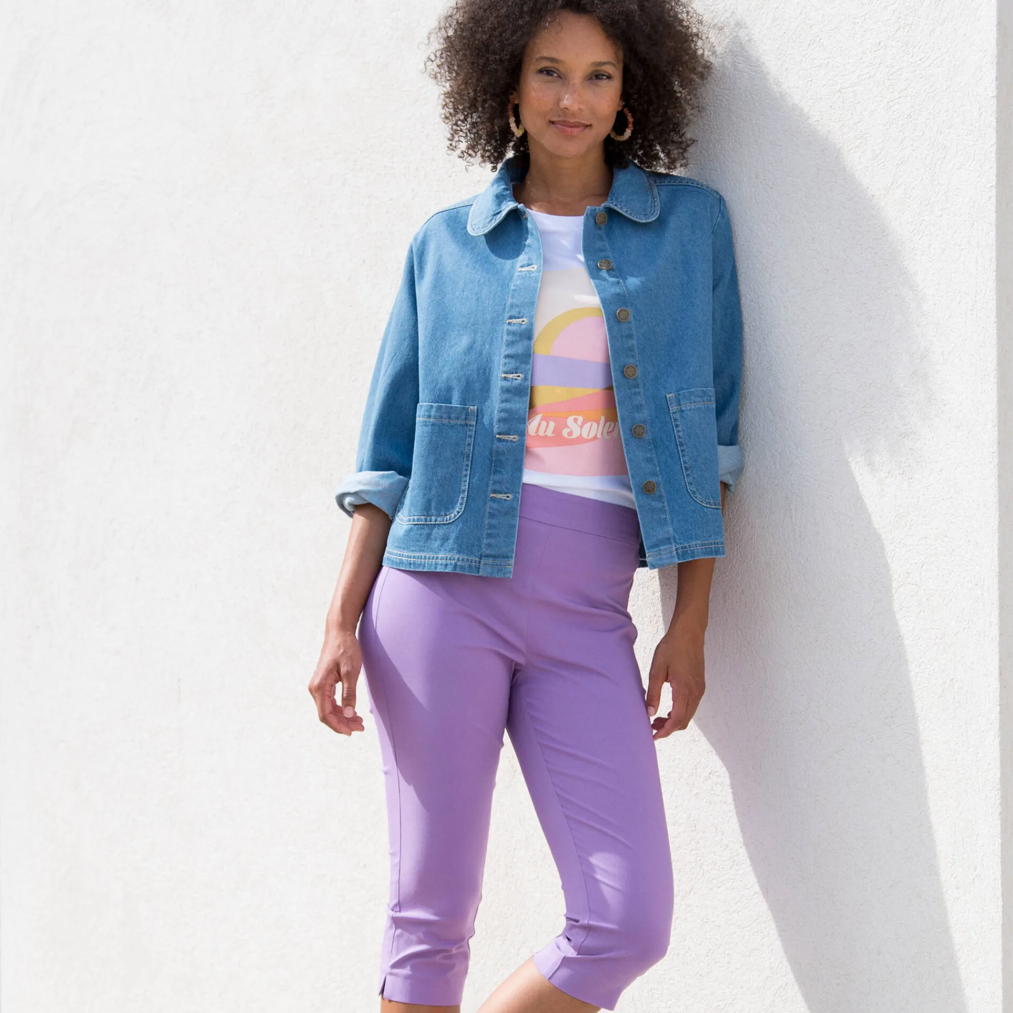 Jas En Mantel<Blancheporte Paletotjasje in jeans bleached