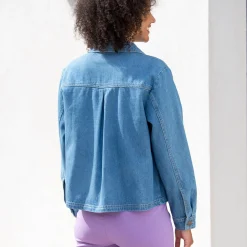 Jas En Mantel<Blancheporte Paletotjasje in jeans bleached