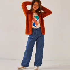 Trui En Vest<Blancheporte Paletotvest, harig tricot karamel