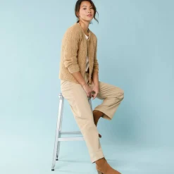 Trui En Vest<Blancheporte Paletotvest, harig tricot beige