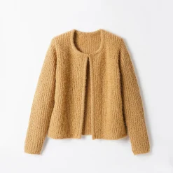 Trui En Vest<Blancheporte Paletotvest, harig tricot beige