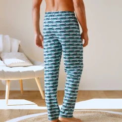 Pyjama En Kamerjas<Blancheporte Pantalon pyjama coton imprimé blauw / groen