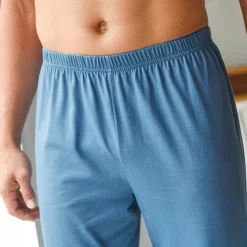 Pyjama En Kamerjas<Blancheporte Pantalon pyjama coton uni grijsblauw