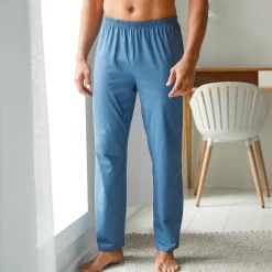Pyjama En Kamerjas<Blancheporte Pantalon pyjama coton uni grijsblauw