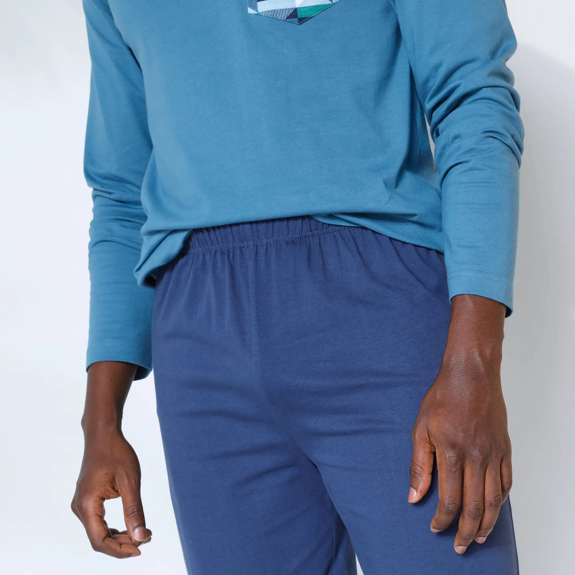 Pyjama En Kamerjas<Blancheporte Pantalon pyjama coton uni marine