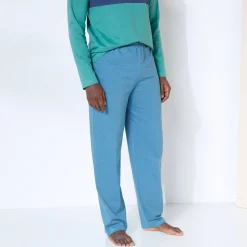 Pyjama En Kamerjas<Blancheporte Pantalon pyjama coton uni blauw
