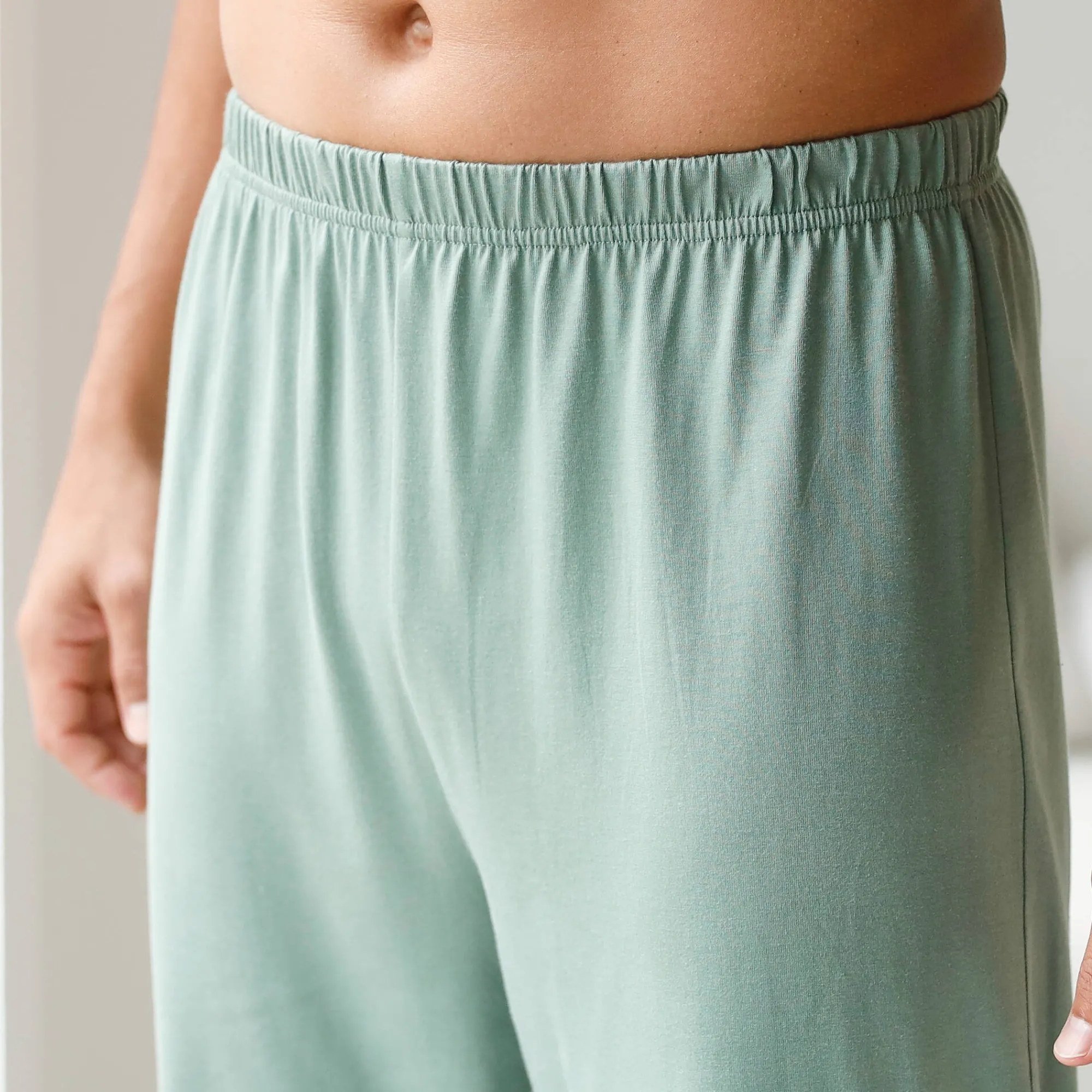 Pyjama En Kamerjas<Blancheporte Pantalon pyjama coton uni groen