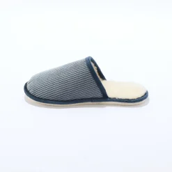 Sloffen|Sloffen<Blancheporte Pantoffelmuiltjes in velours jeansblauw